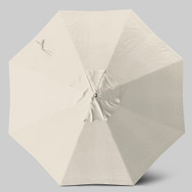 Newport 9' Patio Umbrella, Matte White Pole, Sunbrella Canvas