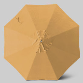Newport 9' Patio Umbrella, Ashwood Simulation Pole, Sunbrella Wheat