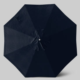 Newport 9' Patio Umbrella, Matte White Pole, Sunbrella Navy Blue