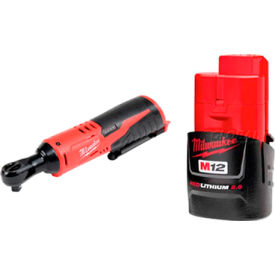 2457-20 M12 3/8" Ratchet with M12 Compact 2AH Battery