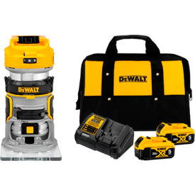 20V 1/4" Variable Speed Router with 2 PK Battery & Charger Kit