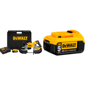 20V Max XR Deep Cut Band Saw Kit 2 Batteries, Charger Bundled with Battery
