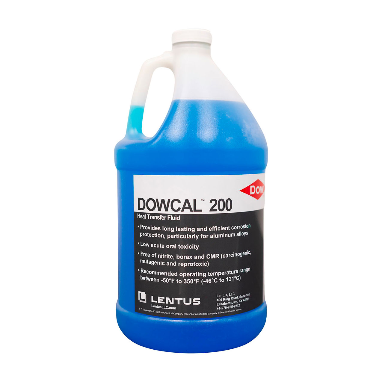 200 Heat Transfer Fluid, 92% Propylene Glycol, 1 Gallon Bottle, Blue
