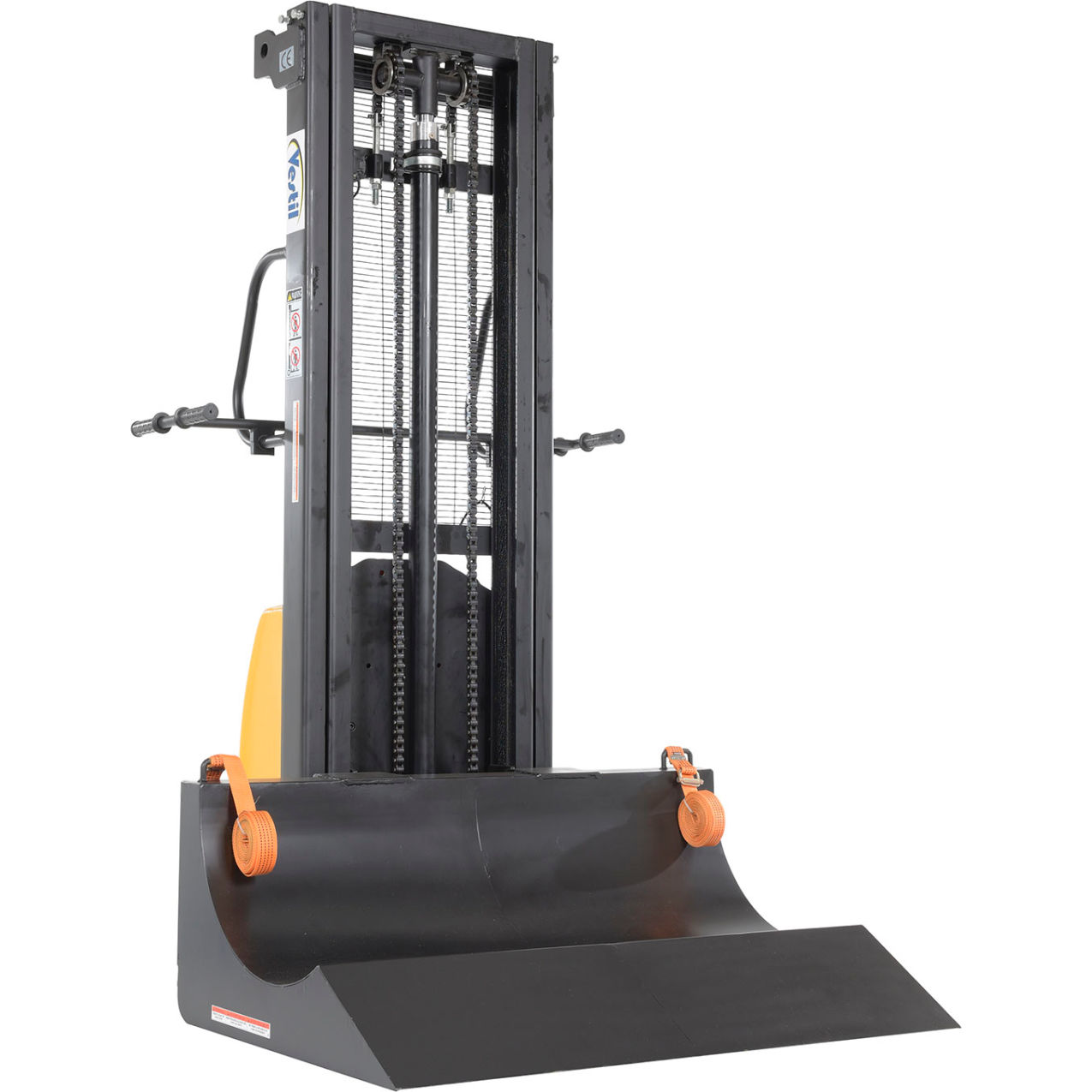 Steel 47" 12VDC Roll Lifter Transporter, 15-3/4" Roll Dia., 600 lb. Capacity