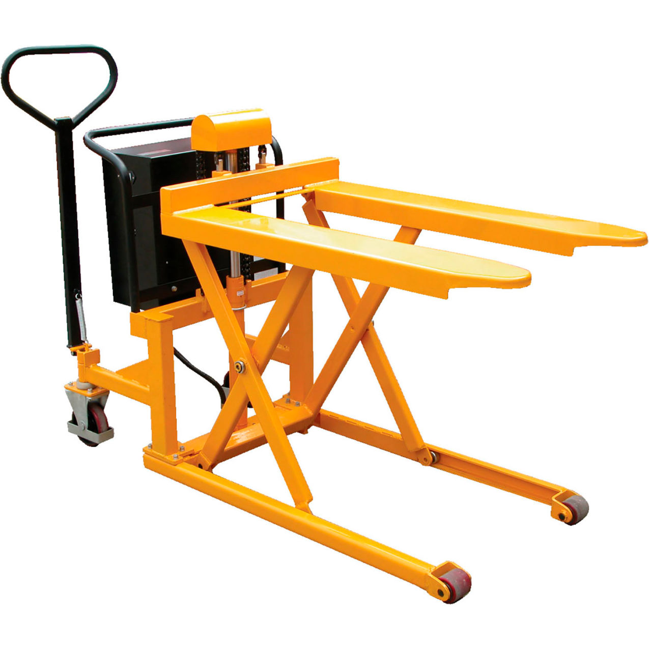 Steel Tote-A-Load DC Powered Fork, 2200 lb Capacity, 26-5/8"W x 68"L