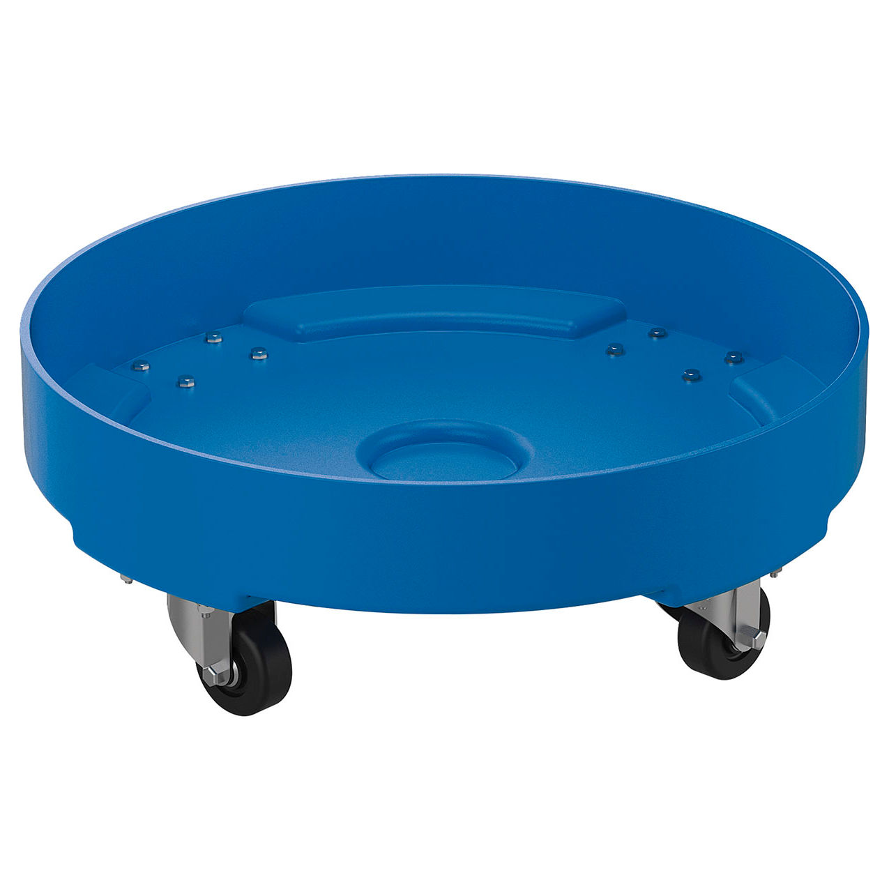 Light Duty Drum Dolly For 5 Gallon Pail & 30 Gallon Drum, 300 lb Capacity, Blue