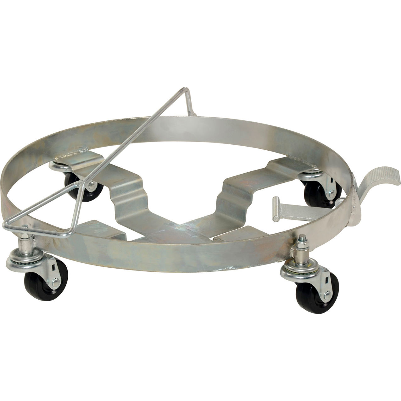 Mobile Tilting Drum Dolly w/ Handle For 5 Gal. Pail, 30 & 55 Gal. Drums, 1000 lb. Cap.