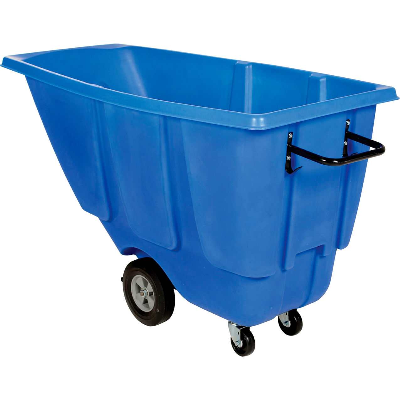 Light Duty Plastic Tilt Truck, 1/2 Cu. Yd. Capacity, 450 lb. Capacity, Blue