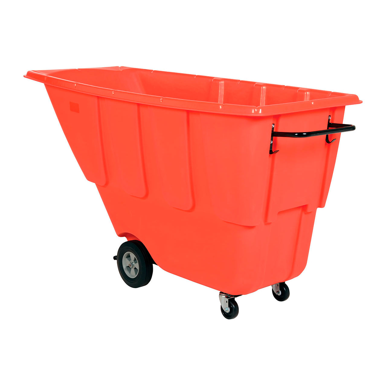 Light Duty Plastic Tilt Truck, 1/2 Cu. Yd. Capacity, 450 lb. Capacity, Red