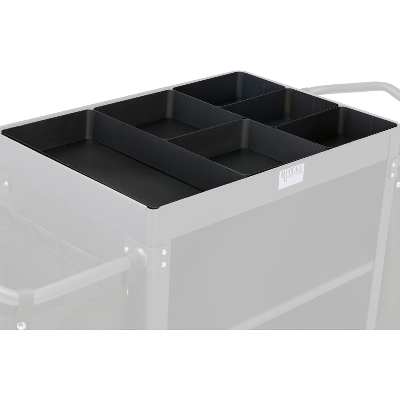 Top Tray Divider For Housekeeping Carts, Black