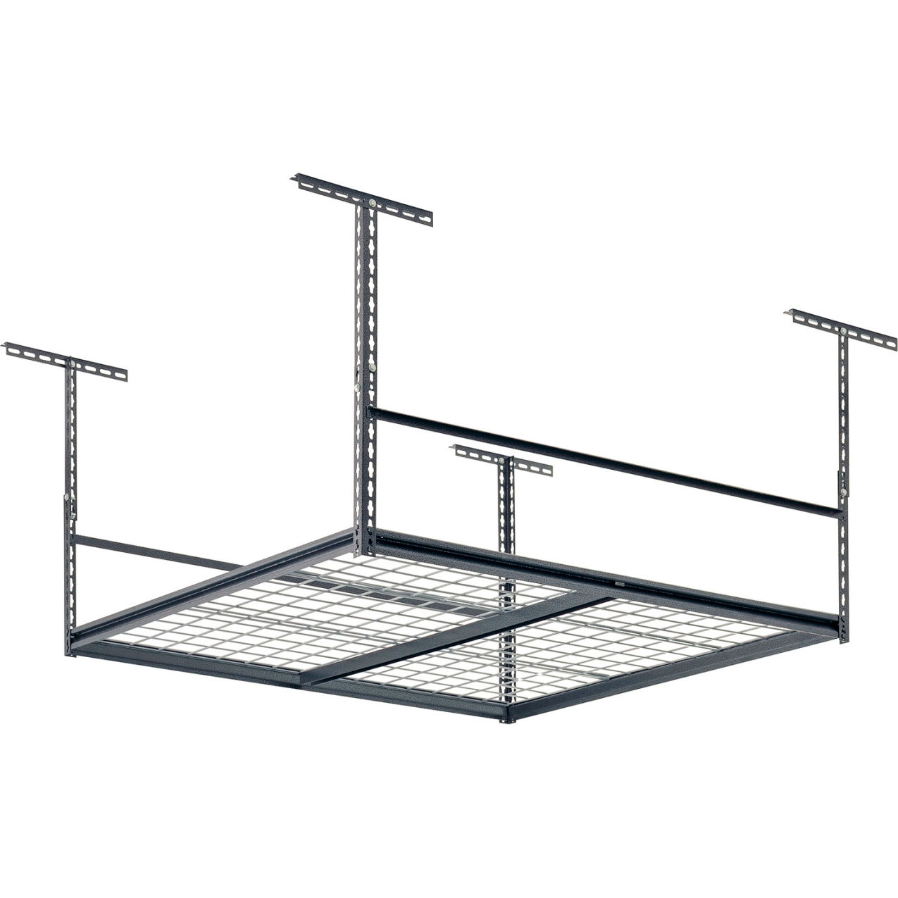 Heavy Duty Ceiling Storage Rack, 47"W x 47"D x 28"H, Silver Vein