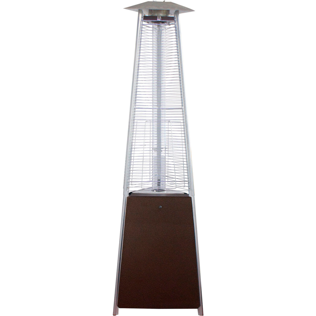 Commercial Natural Gas Glass Tube Heater, 38000 BTU, Natural Gas, Hammered Bronze