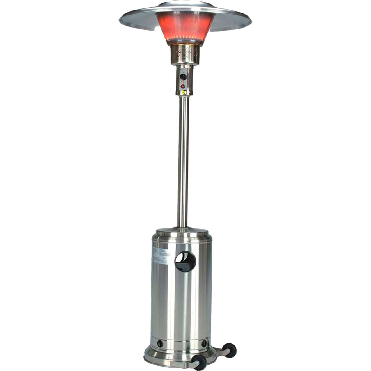Commercial Patio Heater, 40000 BTU, Propane, Stainless Steel