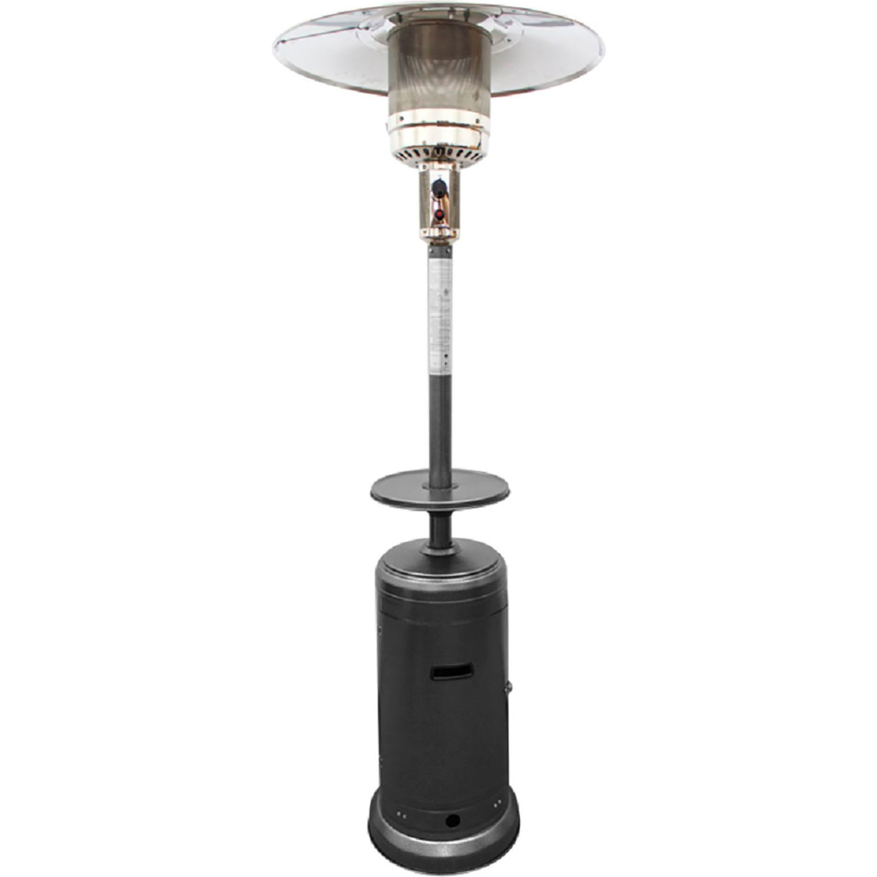 Outdoor Patio Heater, 48000 BTU, Propane, Hammered Silver