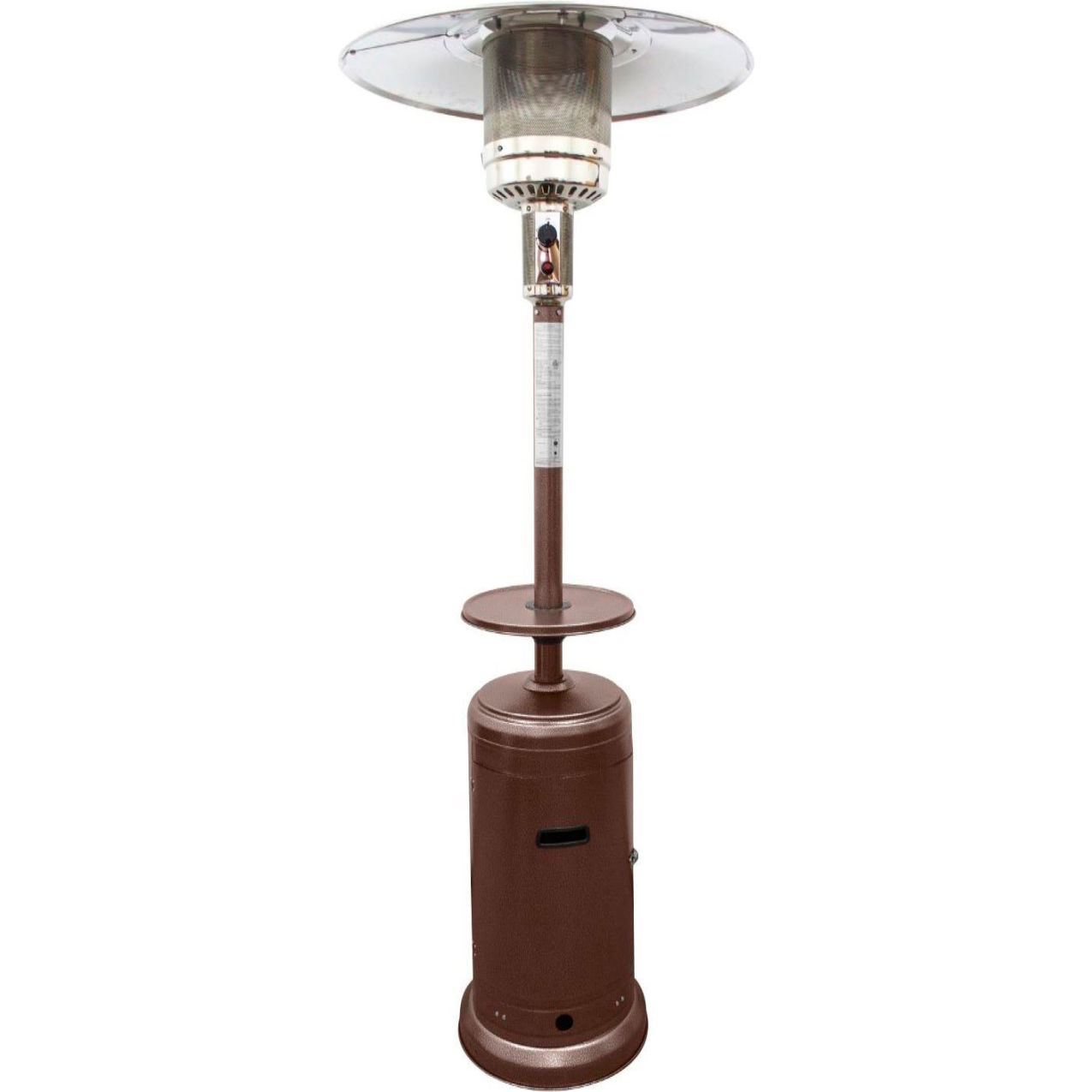 Outdoor Patio Heater, 48000 BTU, Propane, Hammered Bronze