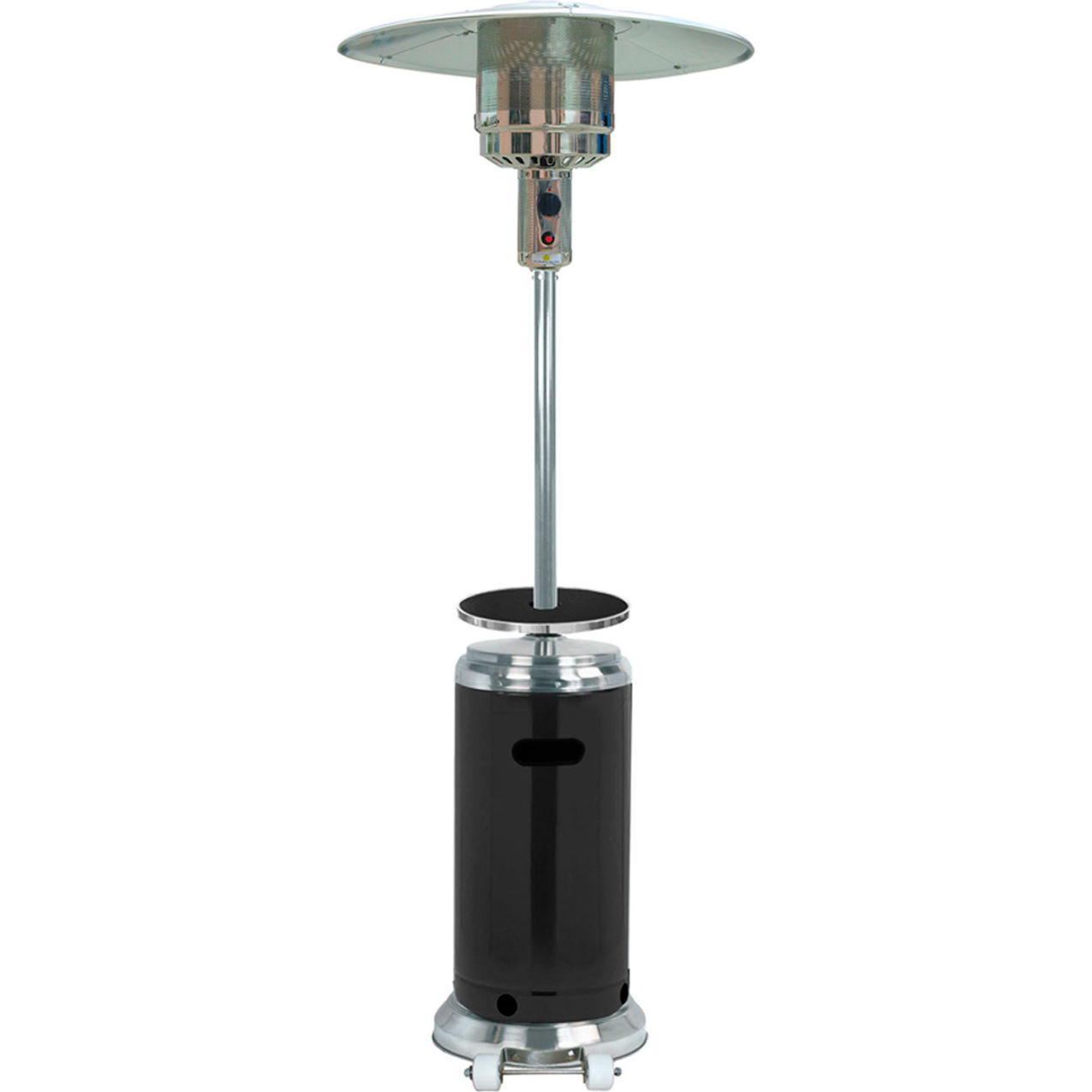 Outdoor Two Toned Patio Heater, 48000 BTU, Propane, Stainless Steel/Black