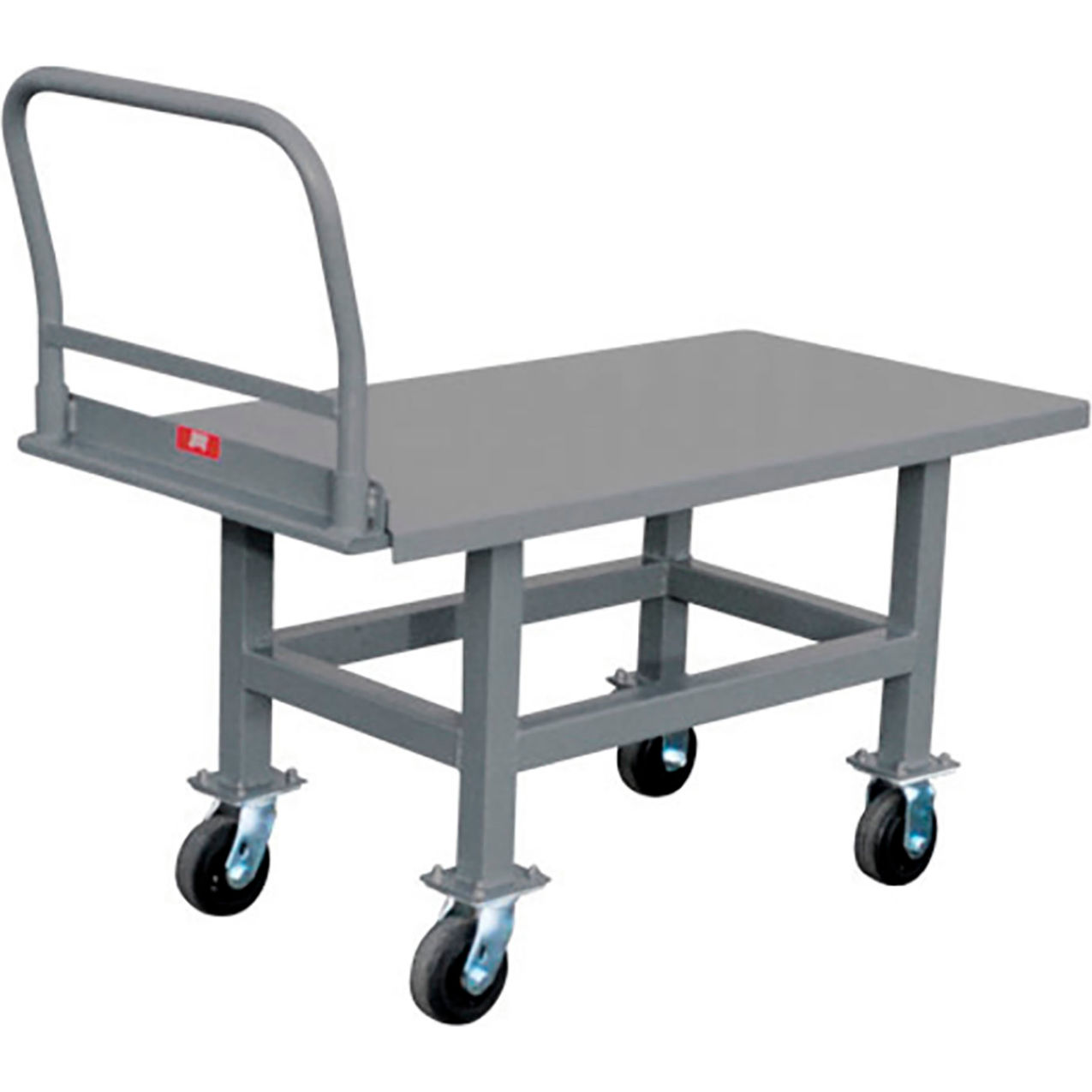 Ergonomic Height Steel Deck Platform Truck, 30" x 60" Fixed Height