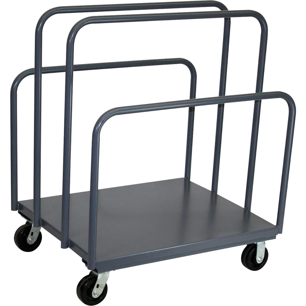 Steel Upright Panel Mover, 36"L x 24"W x 45"H, 2000 lb. Capacity, Gray
