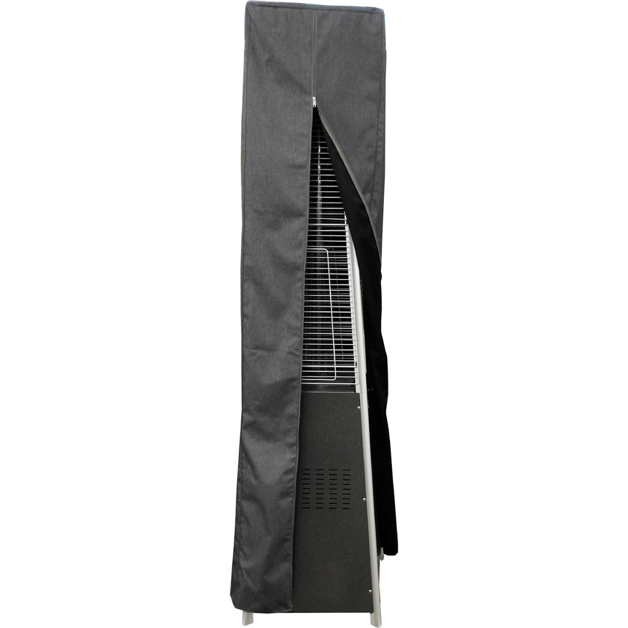 Square Glass Tube Patio Heater Commercial Cover, Gray