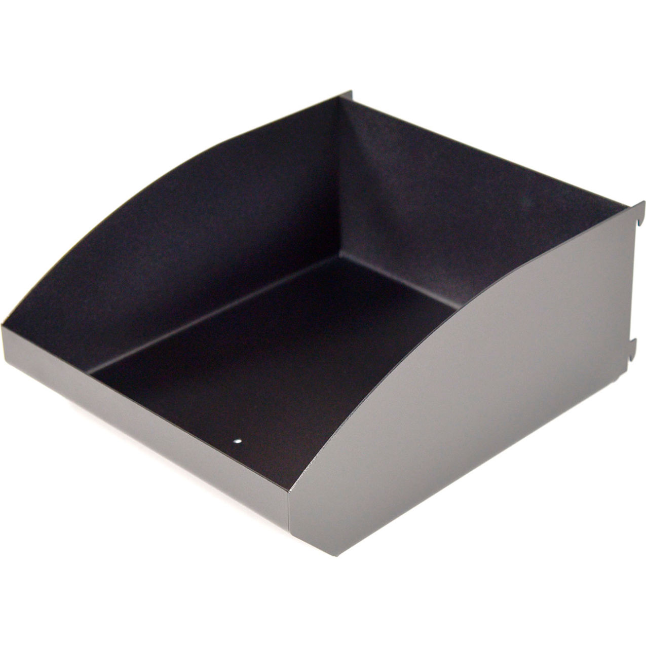 Steel Bin, 10"W x 5"H, Black, Pack of 2