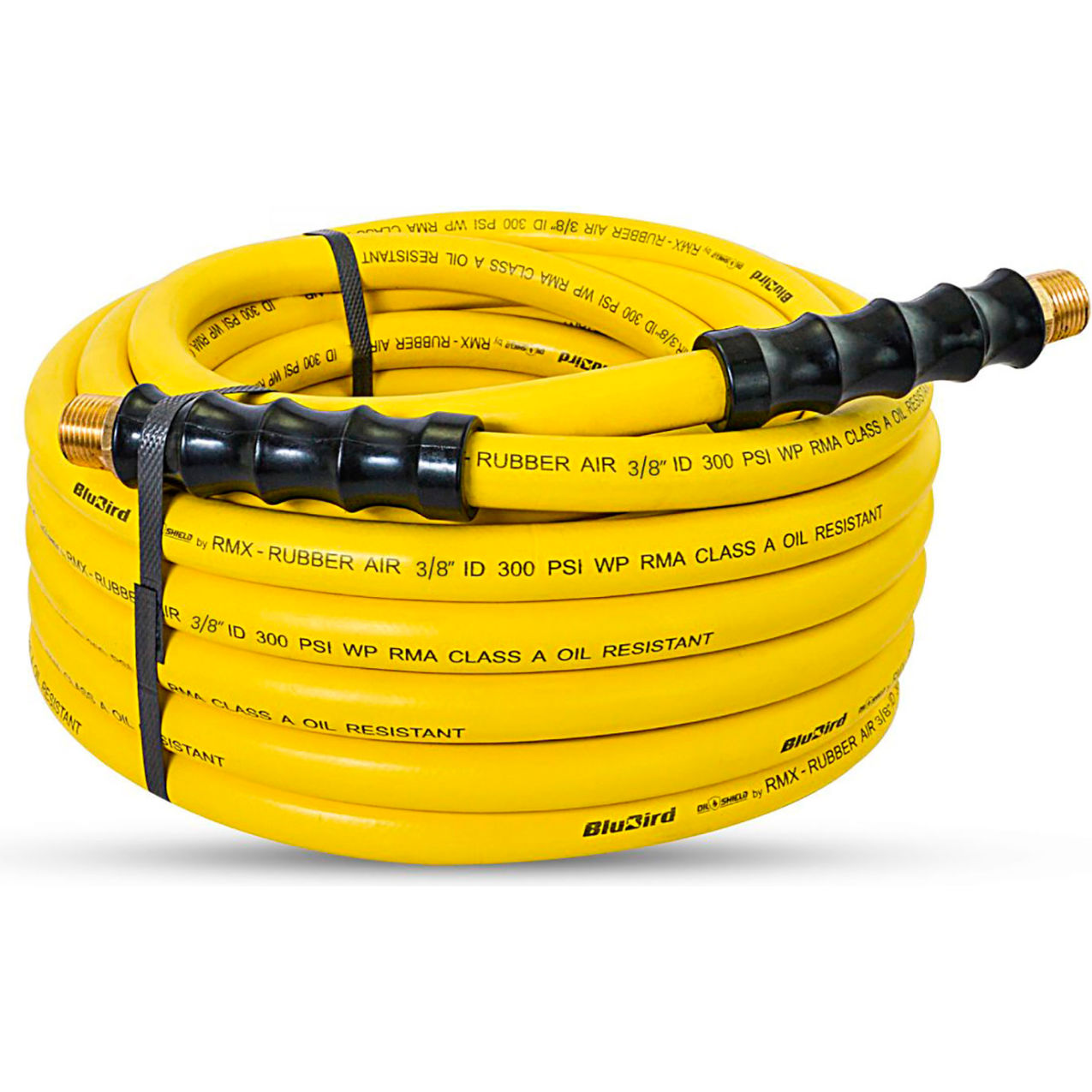Rubber Air Hose, 3/8" ID x 25'L