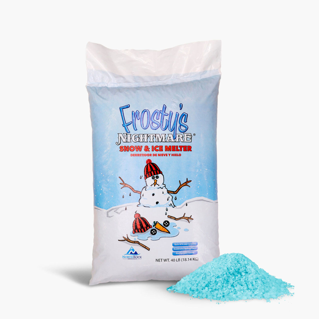 Frosty's Nightmare Ice & Snow Melt + Deicer Blend, 40 lb Bag