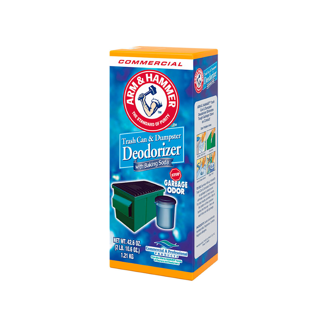 Trash Can & Dumpster Deodorizer, Odor-Fighting Fragrance, 42.6 oz. Box, 9/Case