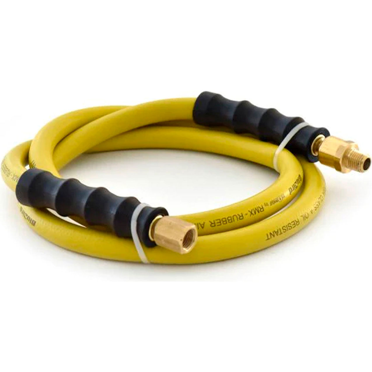 Rubber Air Hose Assembly, 300 PSI, 3/8" ID x 5'L