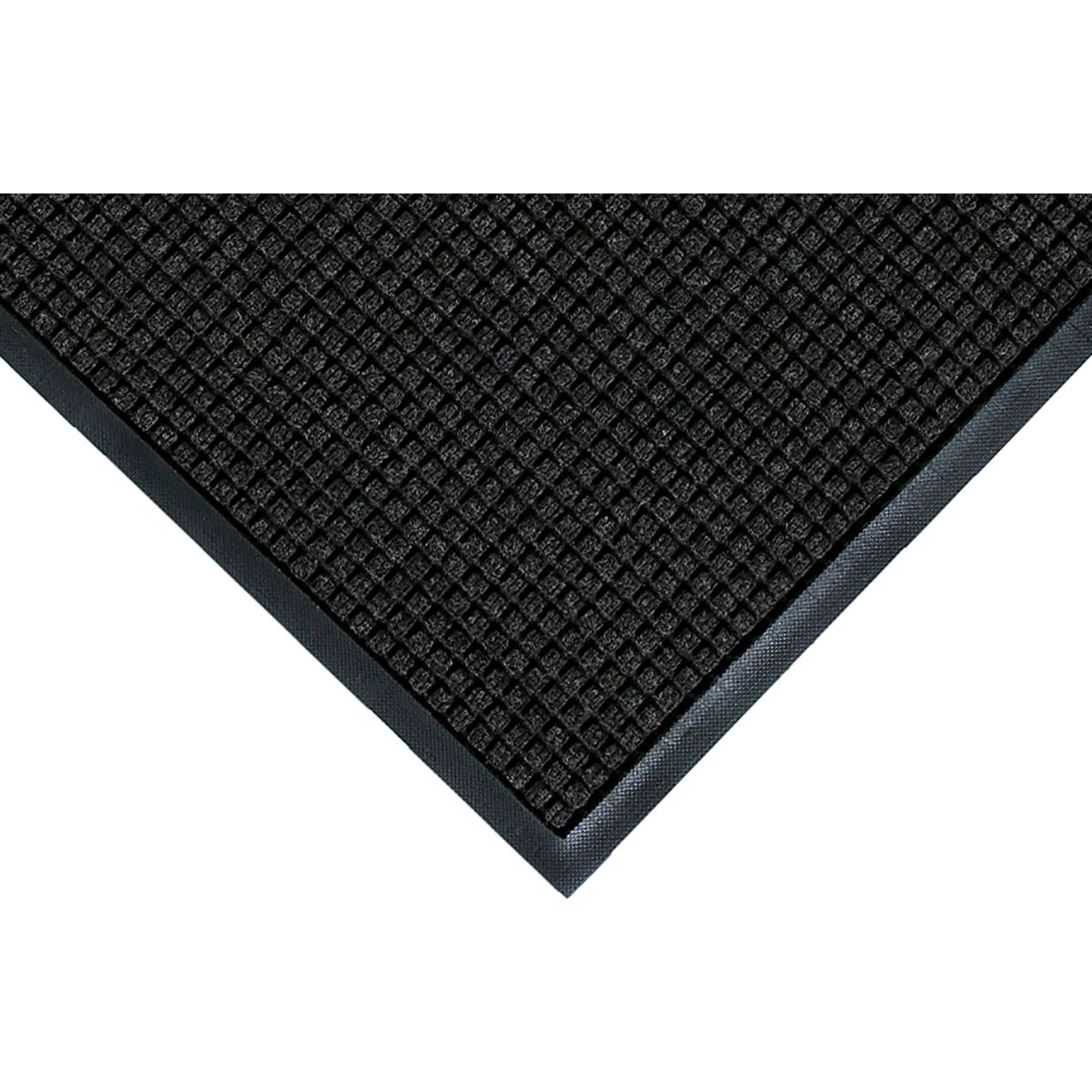 WaterHog® Squares Classic Mat, 3/8" Thick, 6'W x 8'L, Charcoal Black