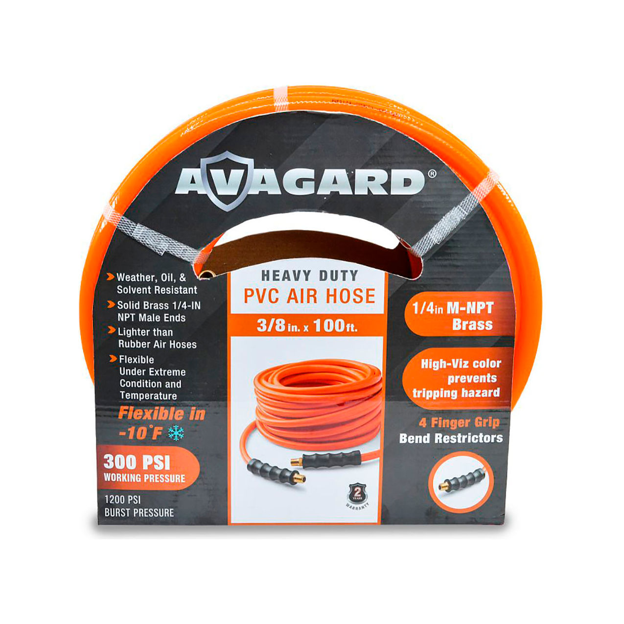 PVC Air Hose Assembly, 3/8" ID x 100'L