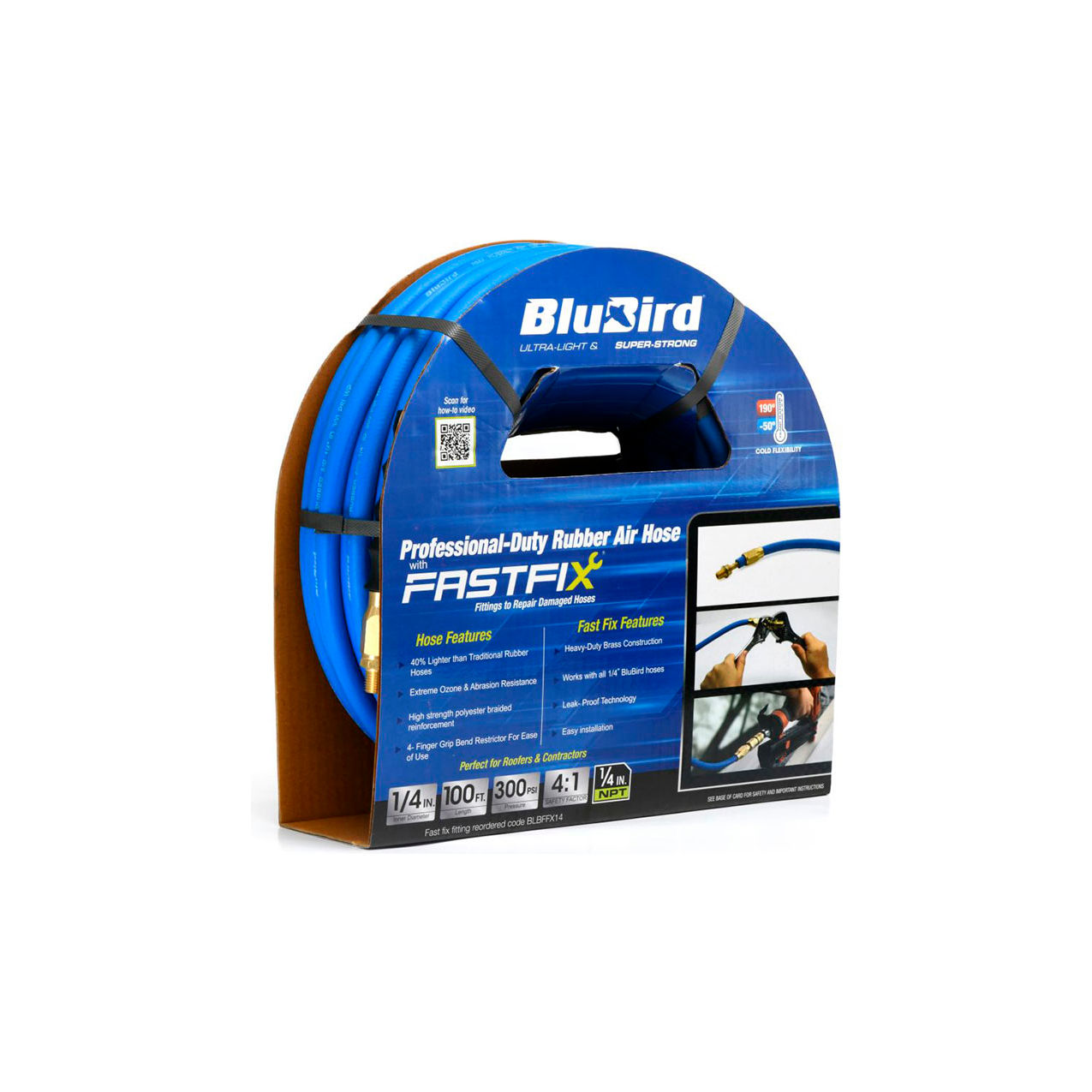 Rubber Air Hose Fast fix Edition, 1/4" ID x 100'L