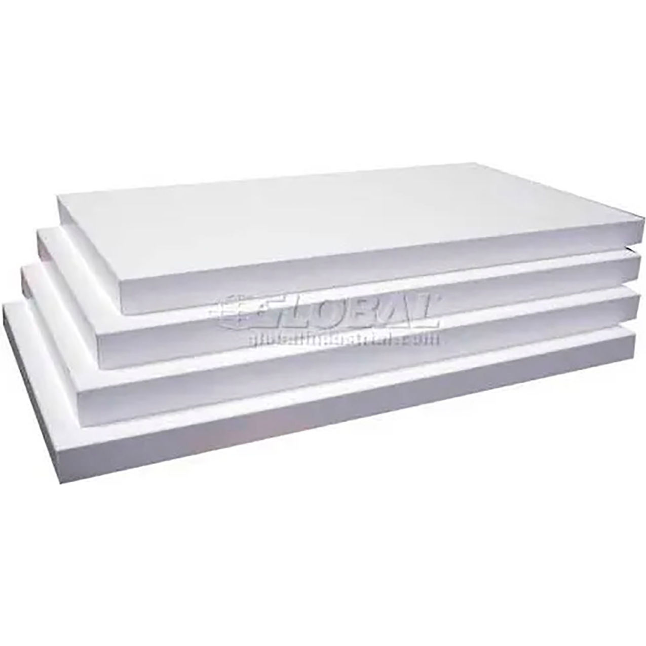 Slatwall Shelves, Finished on 2 Sides & 3 Edges, 22-1/4"W x 3/4"H, White, Pack of 4