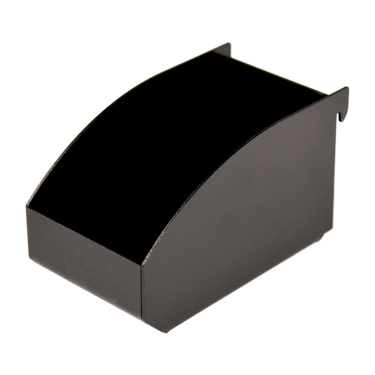 Steel Bin, 5"W x 3"H, Black, Pack of 2