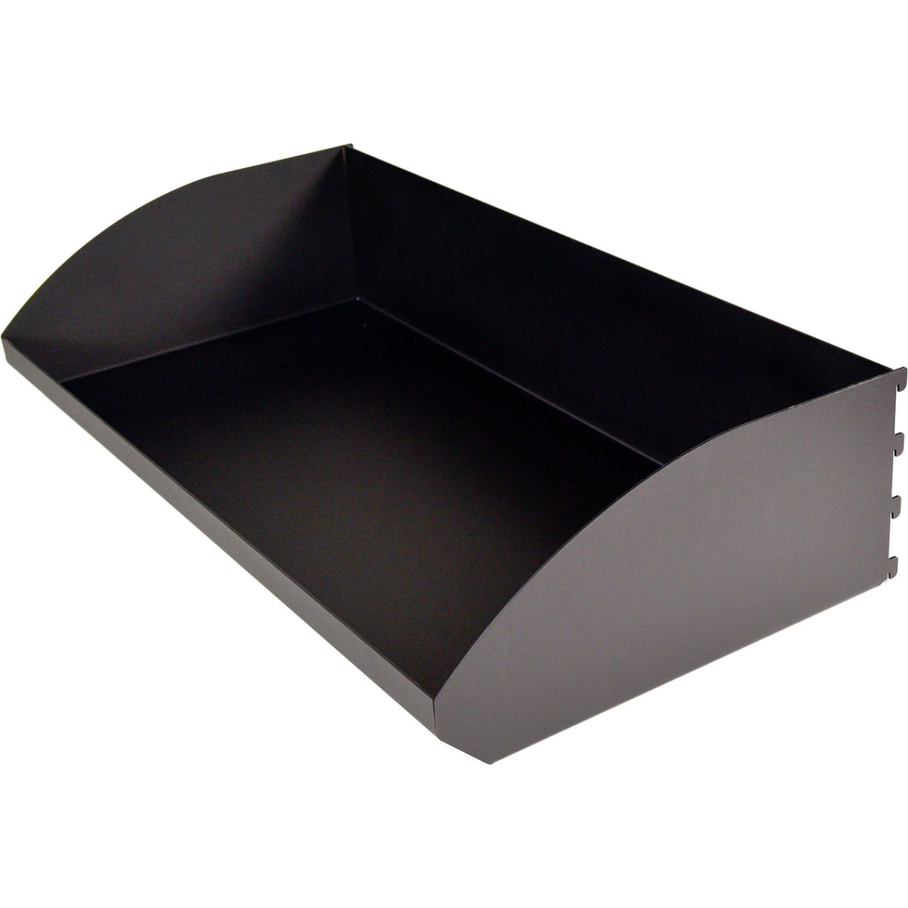 Steel Bin, 30"W x 15"D x 7"H, Black, Pack of 2
