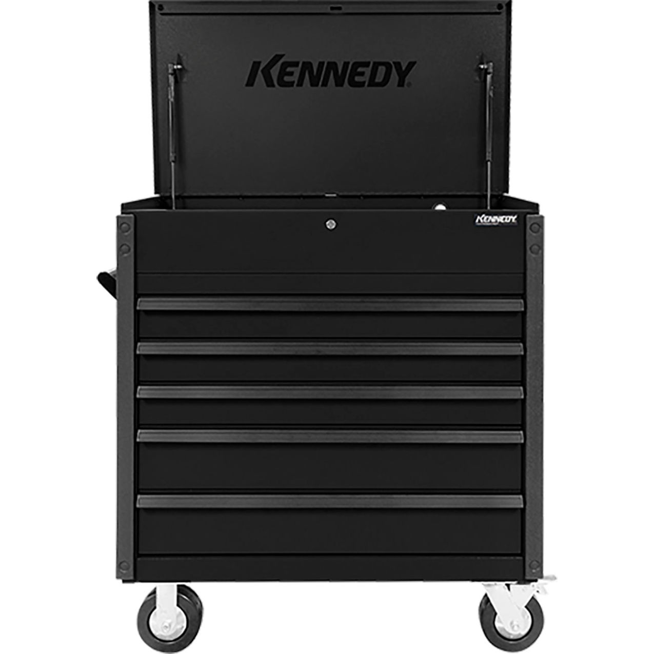 Maintenance Pro 5 Drawer Tool Cart, 39"W x 20"D x 43"H, Industrial Black