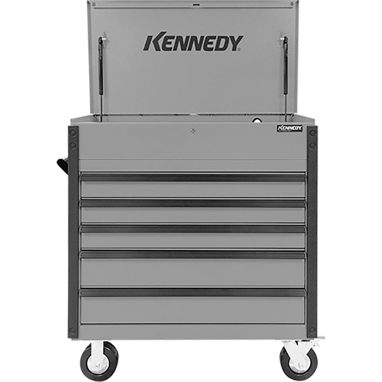 Maintenance Pro 5 Drawer Tool Cart, 39"W x 20"D x 43"H, Industrial Gray