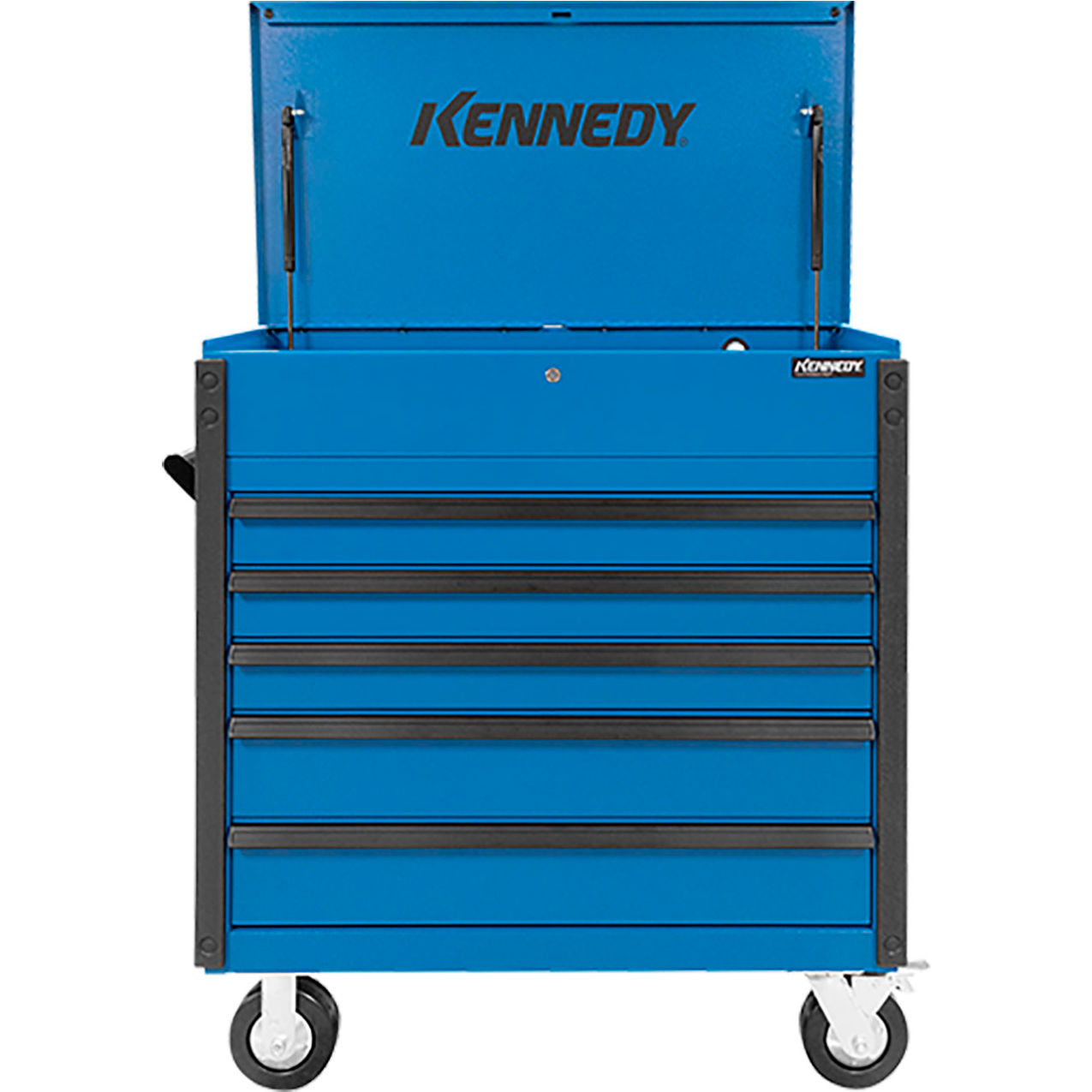 Maintenance Pro 5 Drawer Tool Cart, 39"W x 20"D x 43"H, Industrial Blue
