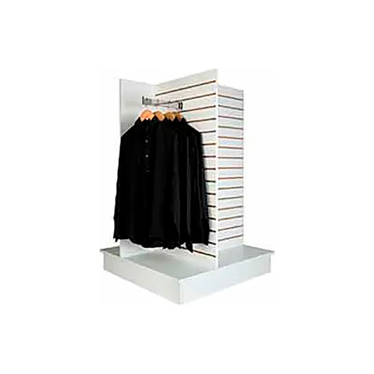 4-Way Slatwall Merchandiser, 36"W x 54"H, White