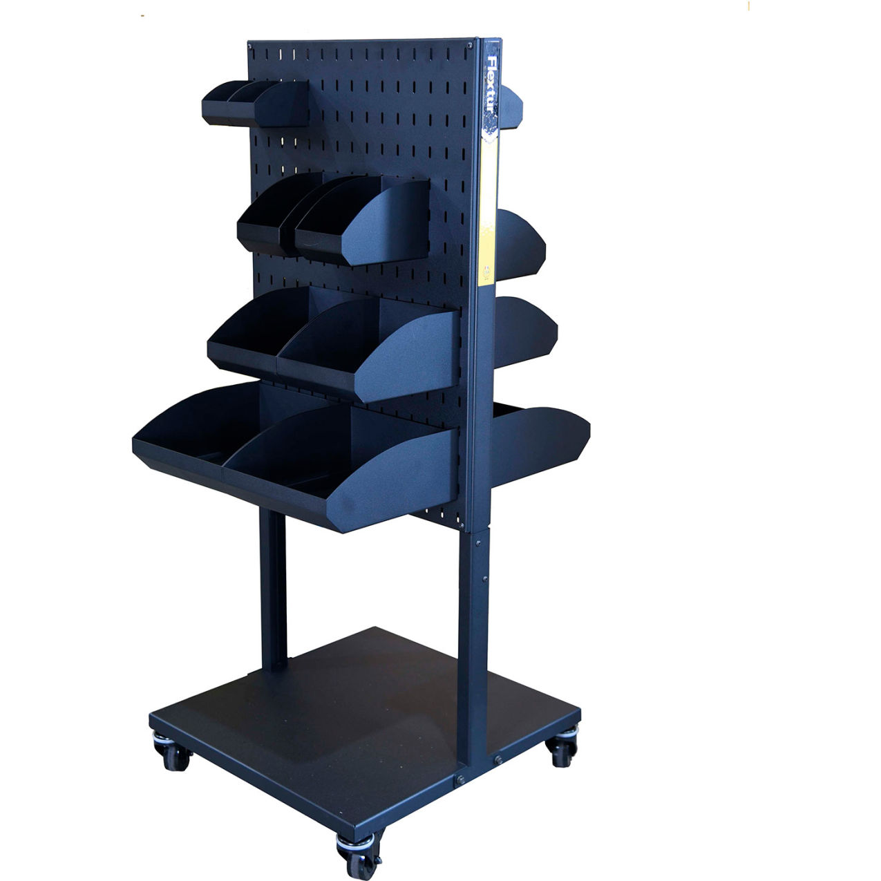 54" Mobile Bin Cart, Black