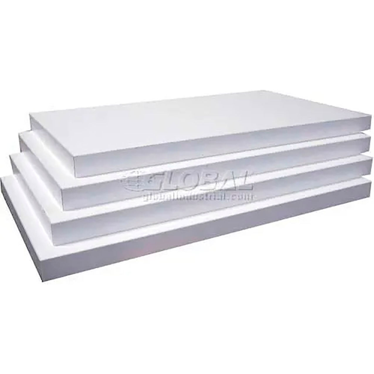 Slatwall Shelves, Finished on 2 Sides & 3 Edges, 14"W x 3/4"H, White, Pack of 4