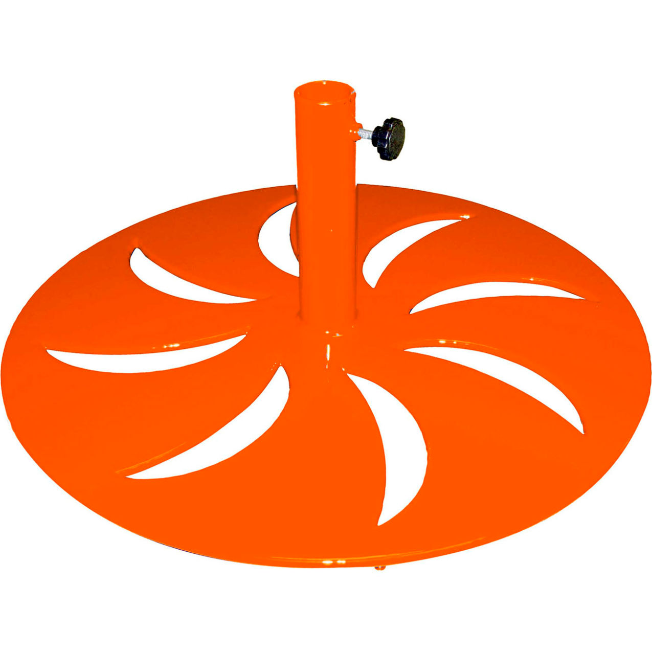 Round Freestanding Umbrella Base, 25 lb., Orange