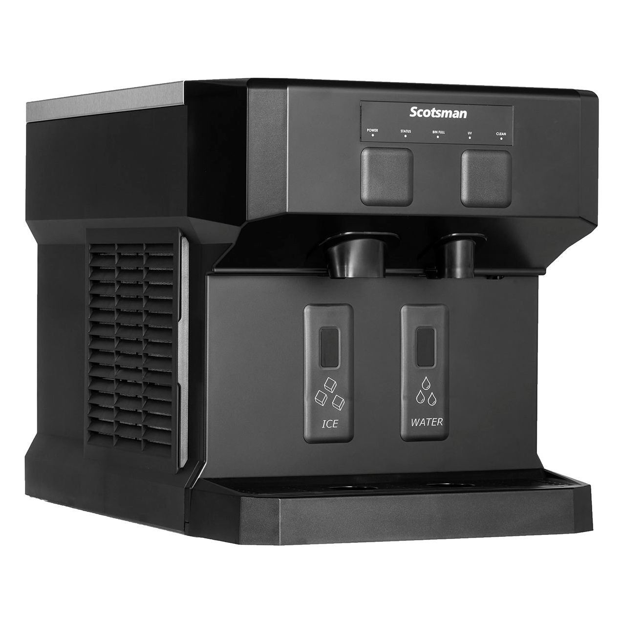 Ice & Water Dispenser, Air Cooled, Touchfree 196 lb. Production/24 Hrs., 7 lb.