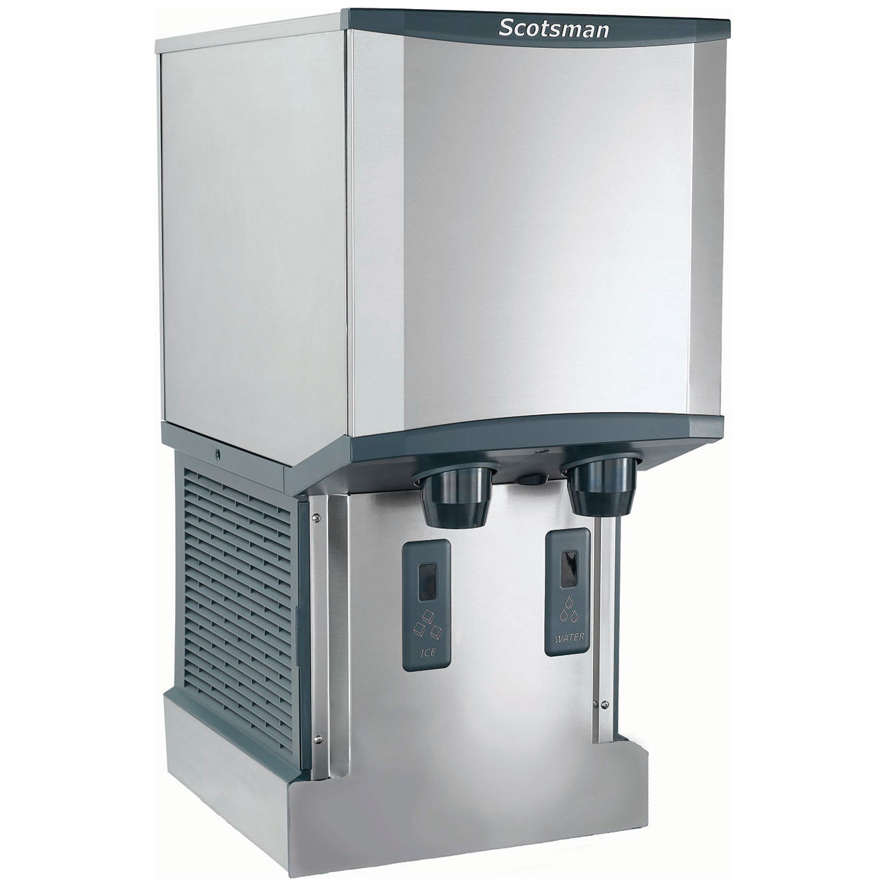 Ice & Water Dispenser, Wall Mounted, Touchfree, 260 lb. Production/24 Hrs.