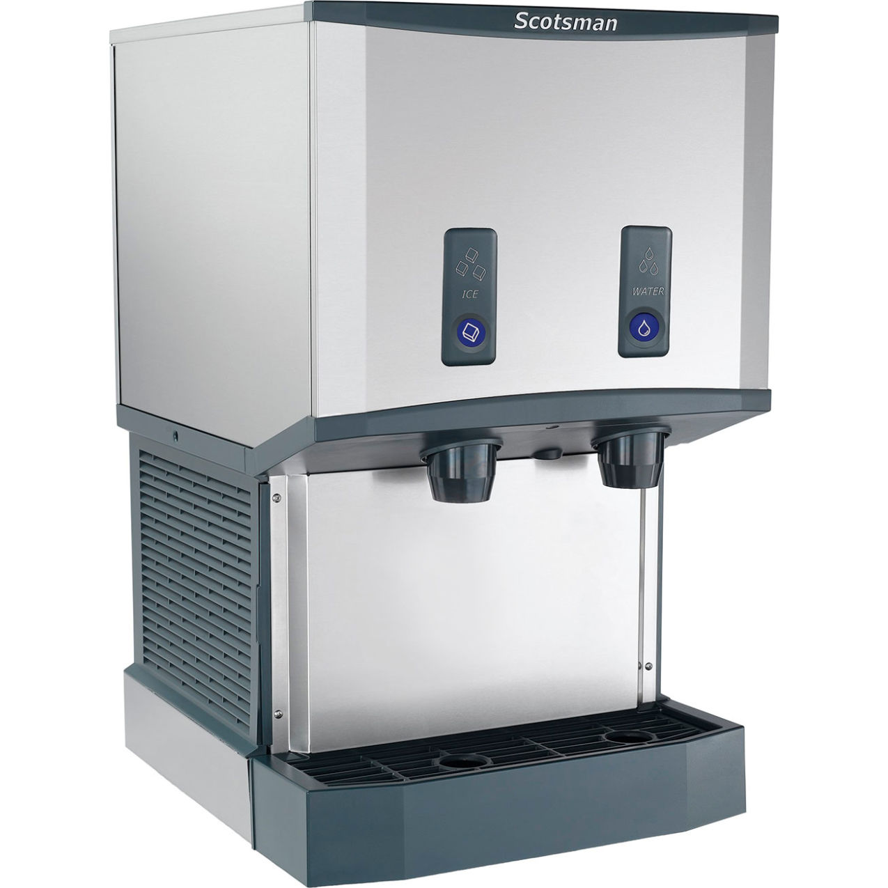 Ice & Water Dispenser, Air Cooled, Antimicrobial, 500 lb. Production/24 Hrs., 25 lb.