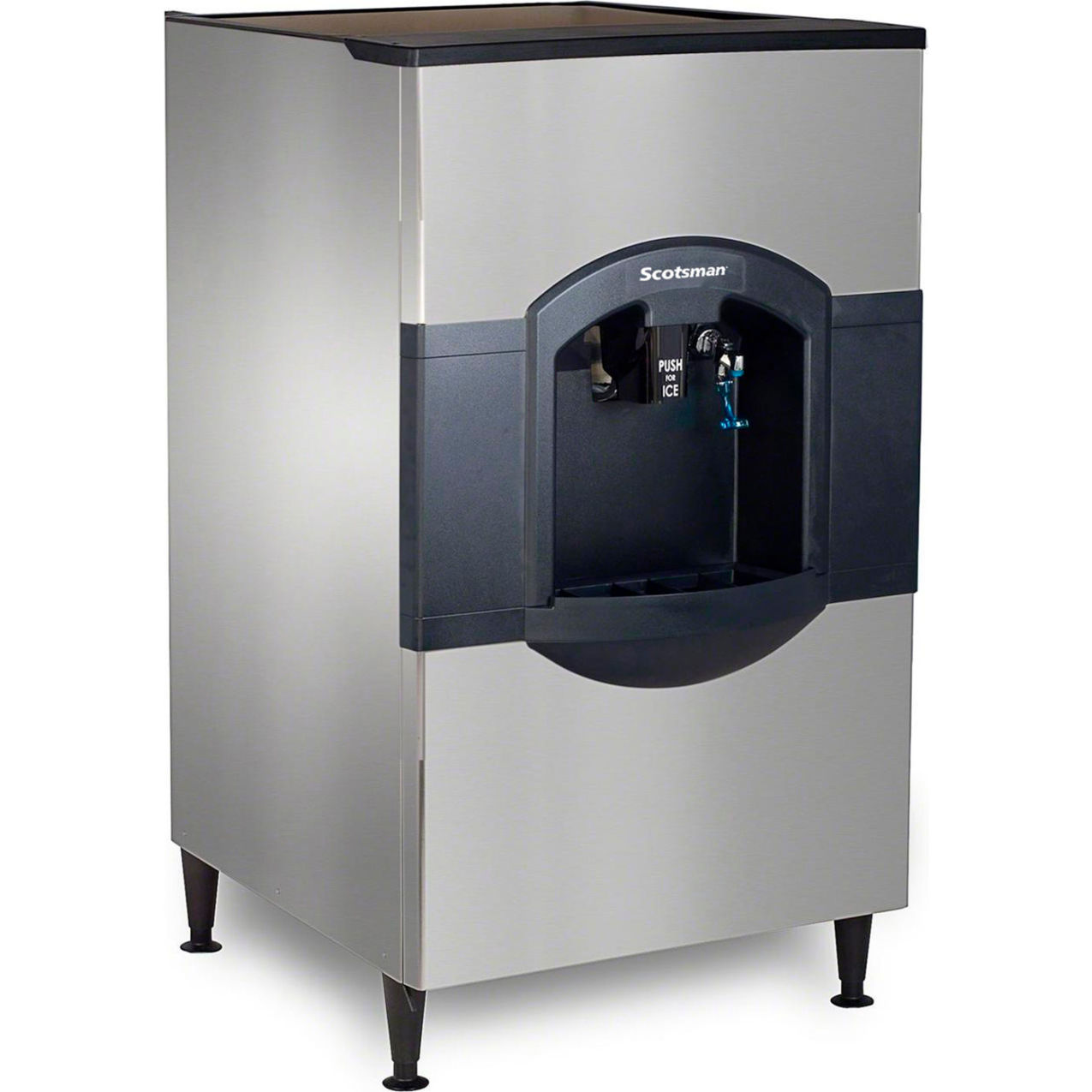 Hotel Dispenser Push Water, 30" Wide, 180 Lb. Storage, 115V, 2.1A