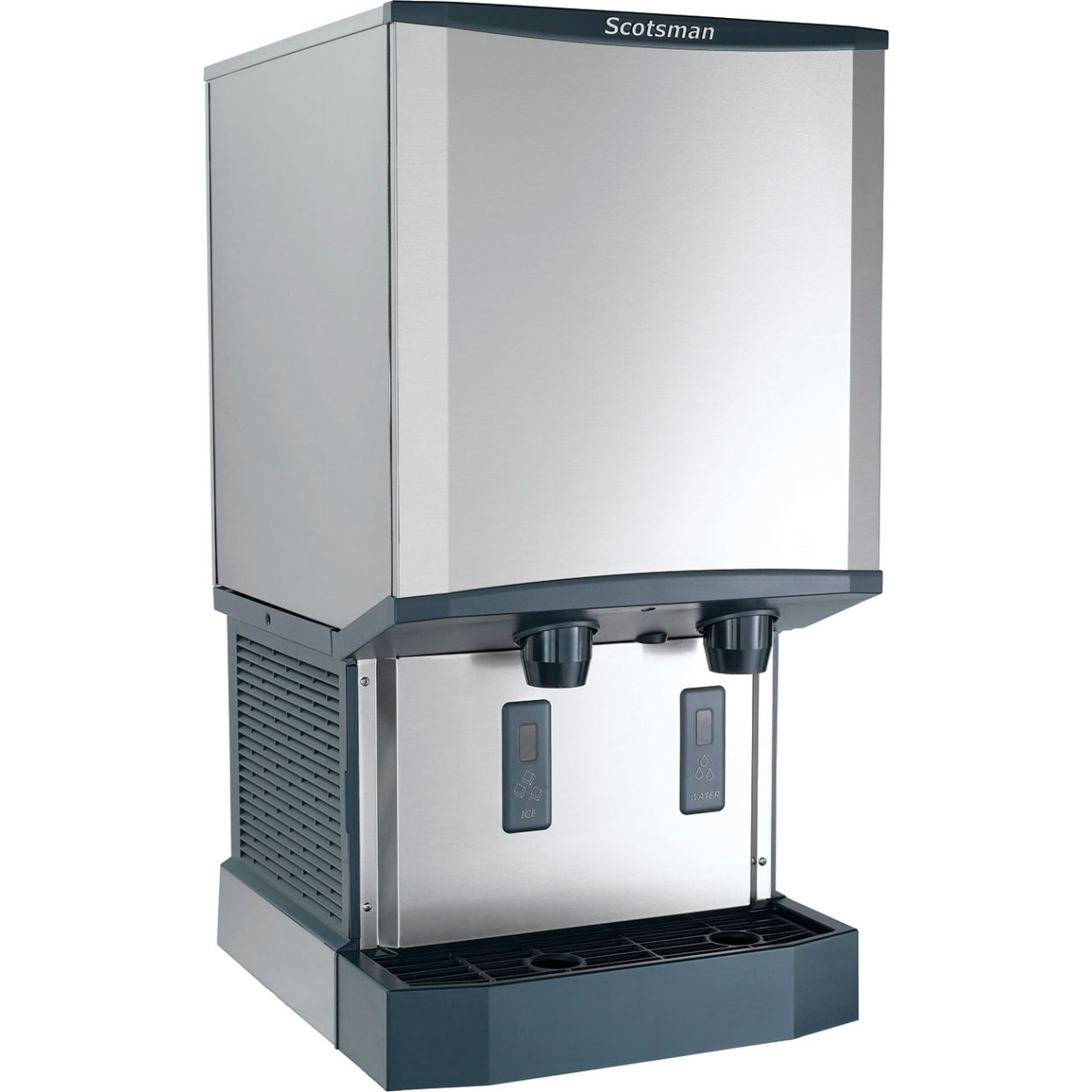 Ice & Water Dispenser, Wall Mounted, Touchfree 500 lb Production/24 Hrs, 40 lb