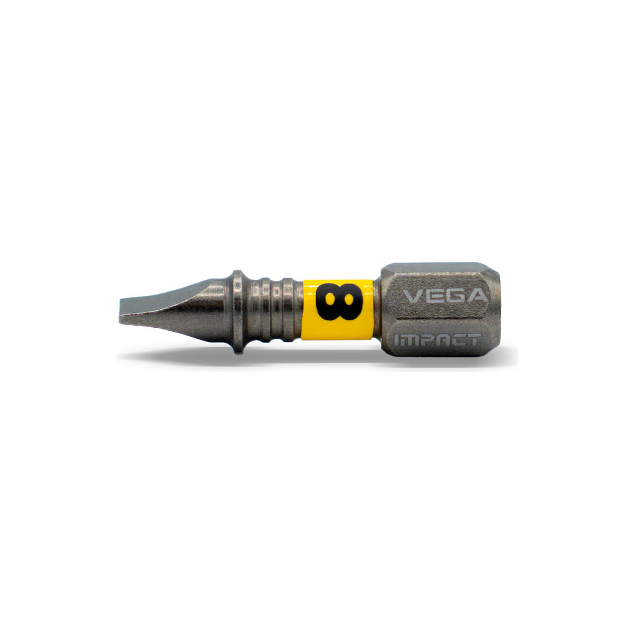 Impactech Slotted #8 Insert Bit x 1-1/8", S2 Modified Steel