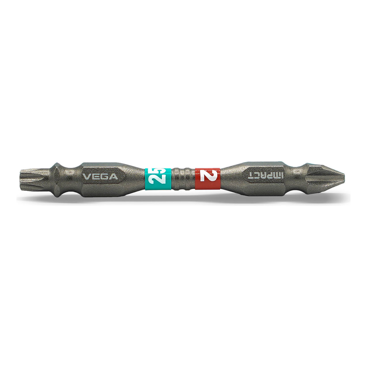 Impactech P2 + T25 Double End Power Bit x 2-9/16", S2 Modified Steel