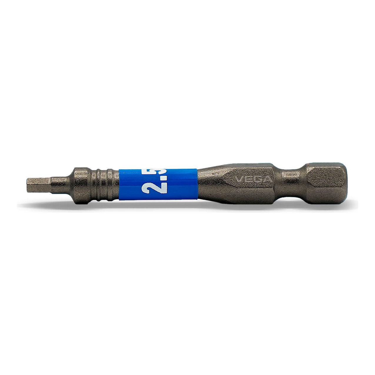 Impactech Hex 2.5mm Power Bit x 2-1/8", S2 Modified Steel