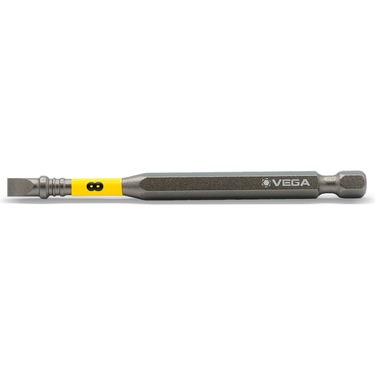 Impactech Slotted #8 Power Bit x 3-1/2", S2 Modified Steel
